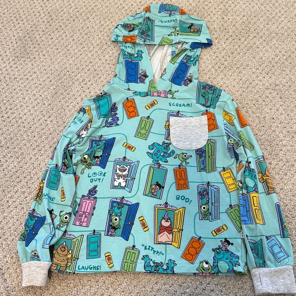 Little Sleepies 3T Monsters Inc lightweight hoodie - Picture 3 of 3